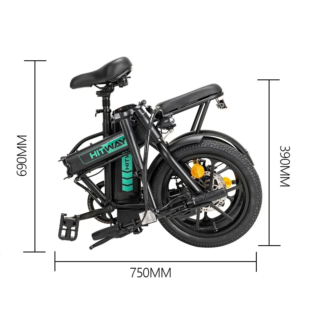 Vélo électrique pliable HITWAY BK5S 250 W 350 W