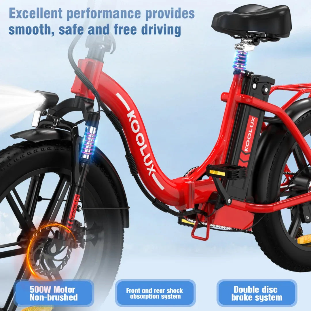 KOOLUX BK6S Fat Tyre Foldable Electric Bike 500W