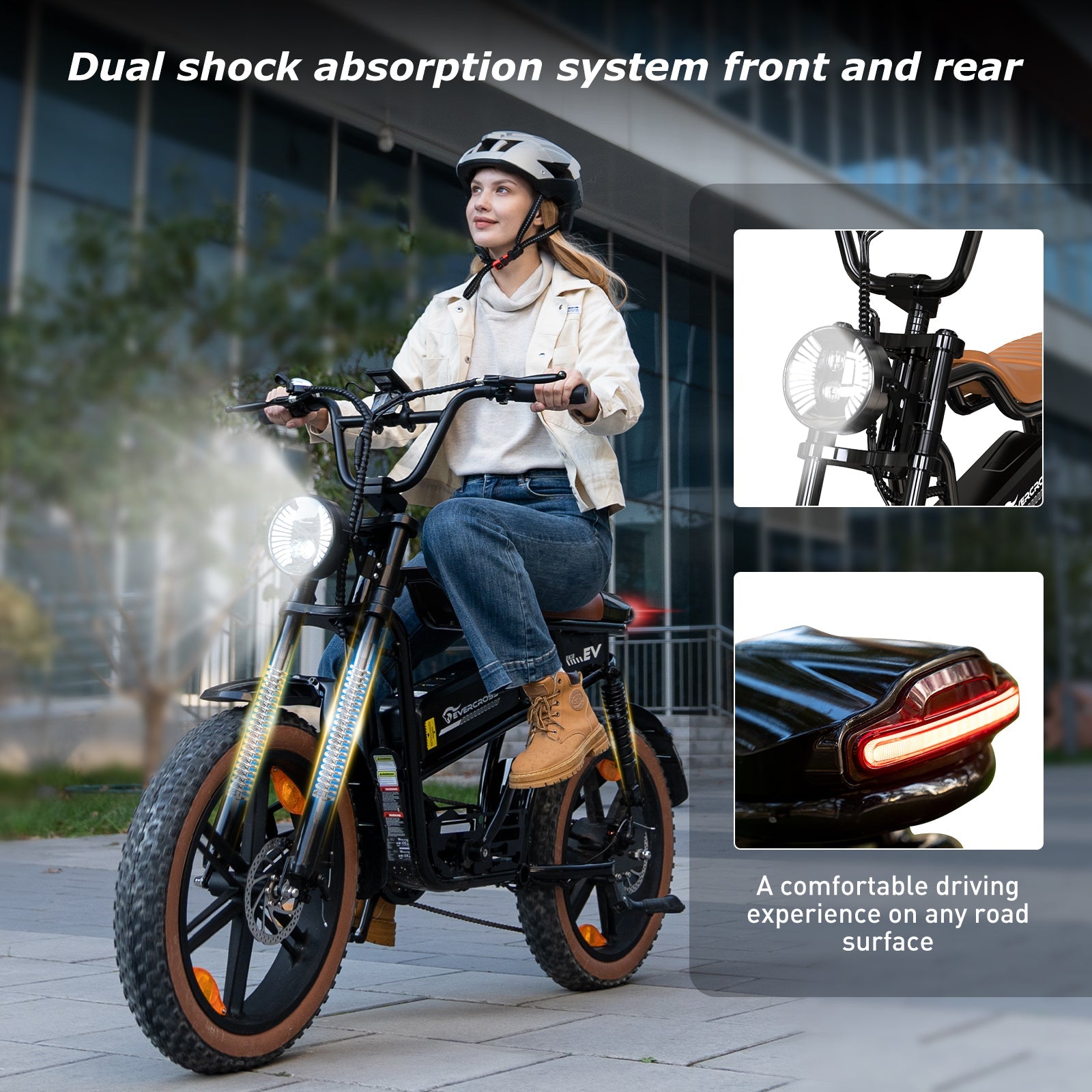 Evercross EK30 Electric Fat Tyre E-Bike for Adults