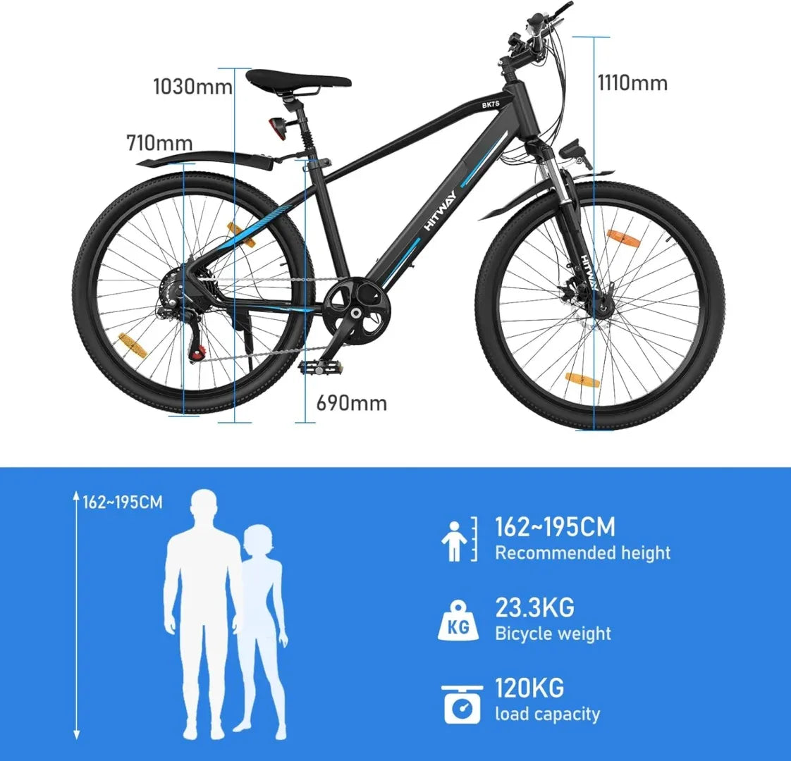 Vélo électrique HITWAY BK7S 350 W 36 V