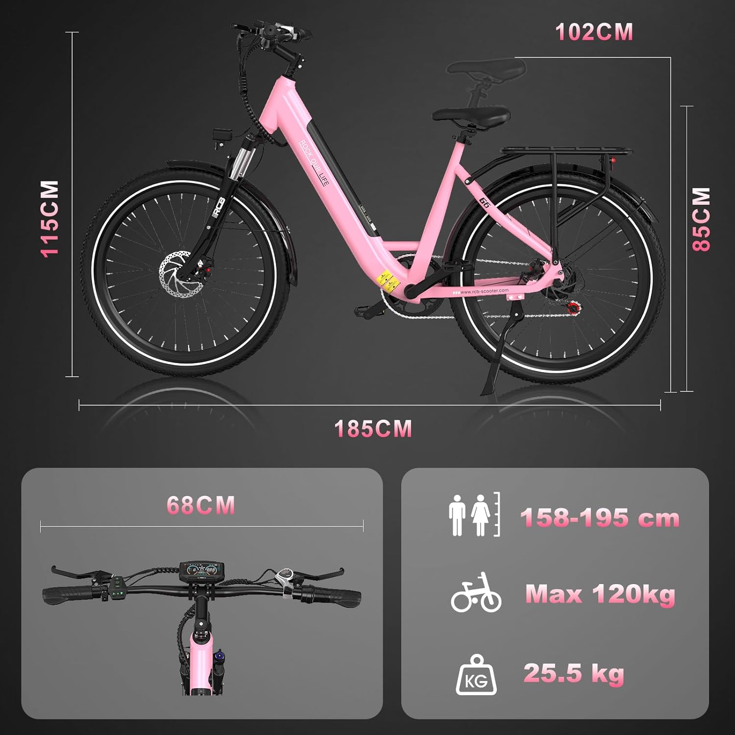 RCB G6 E-bike 350W 36V