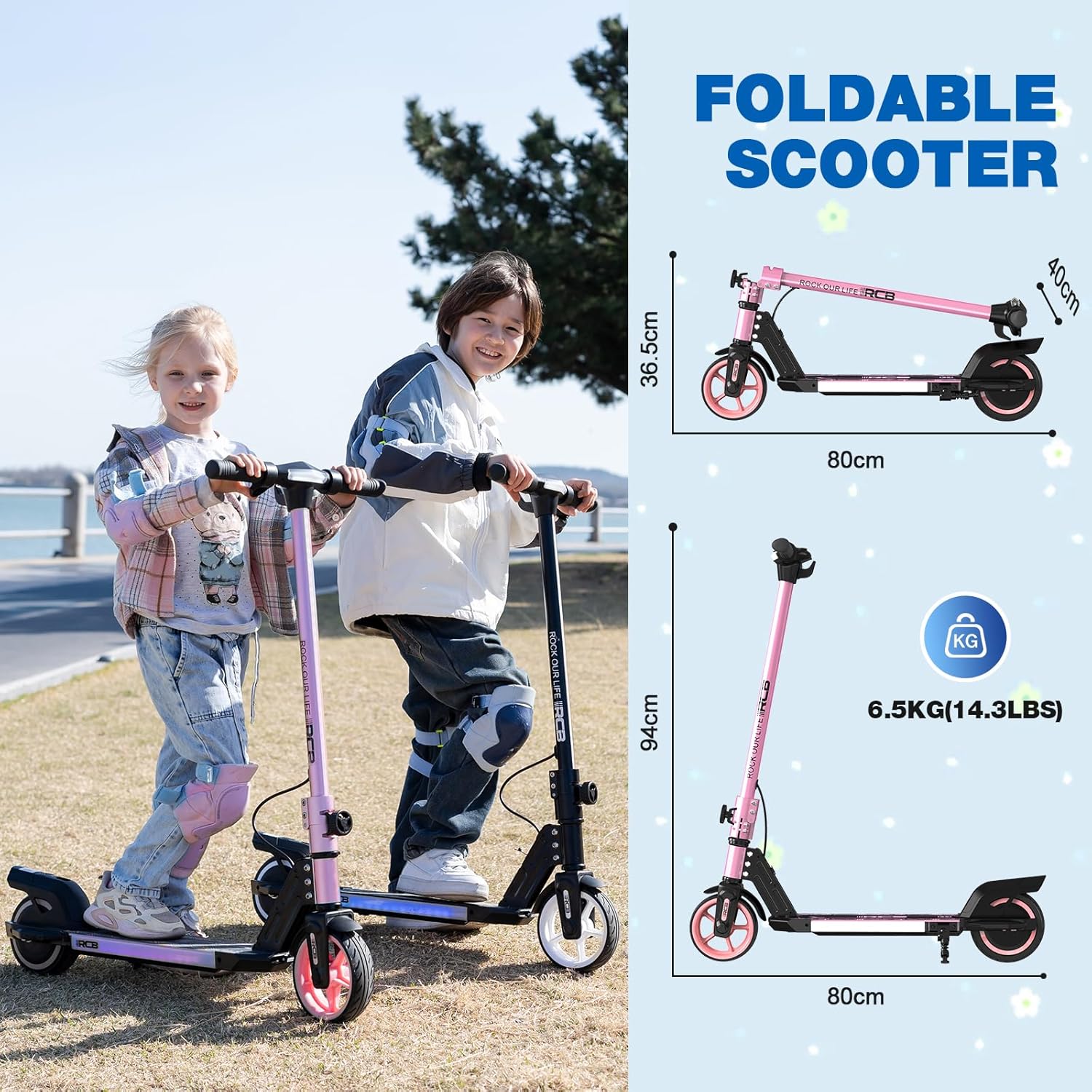 RCB R12 Electric Scooter for Children 130W