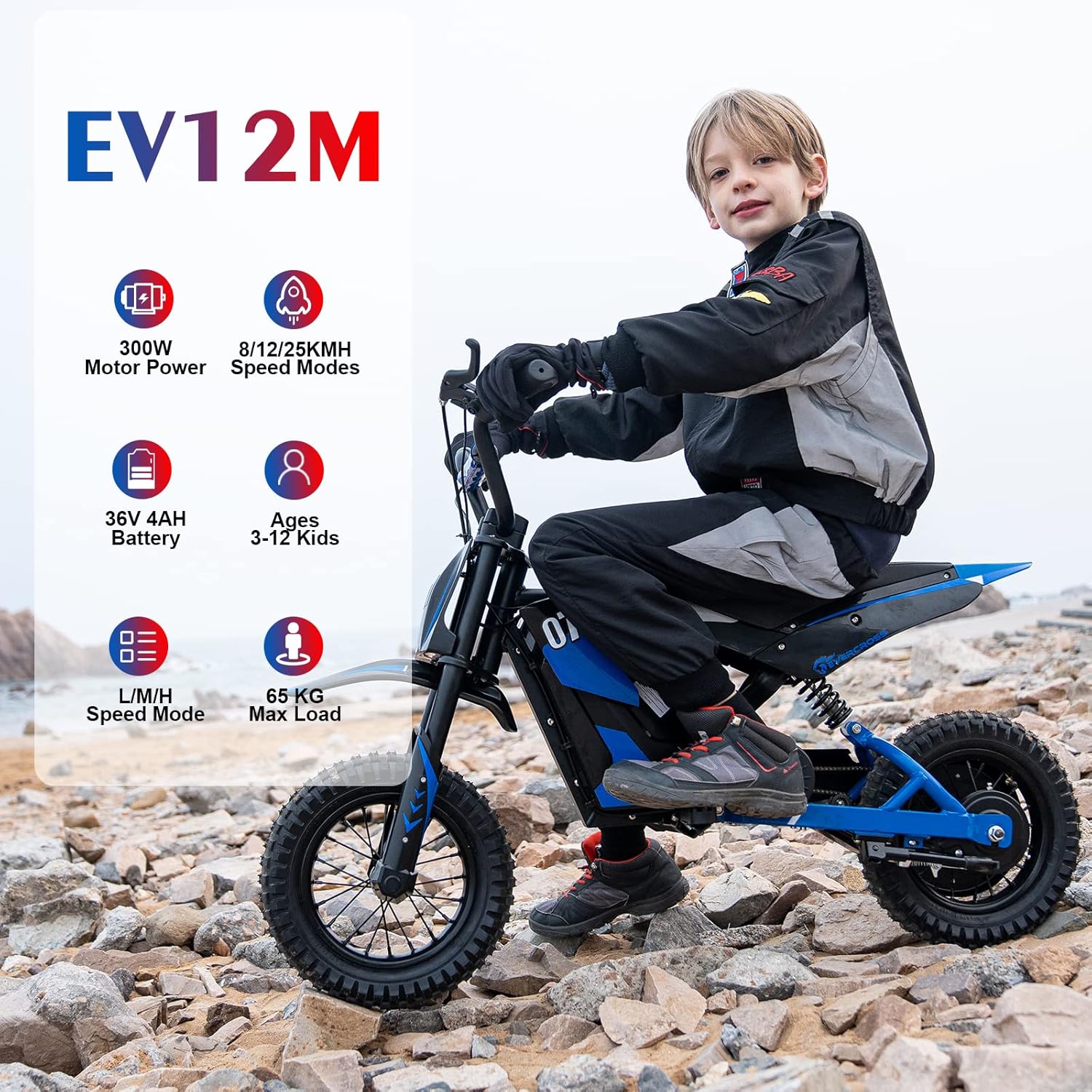 Moto pour enfants EVERCROSS EV12M PRO