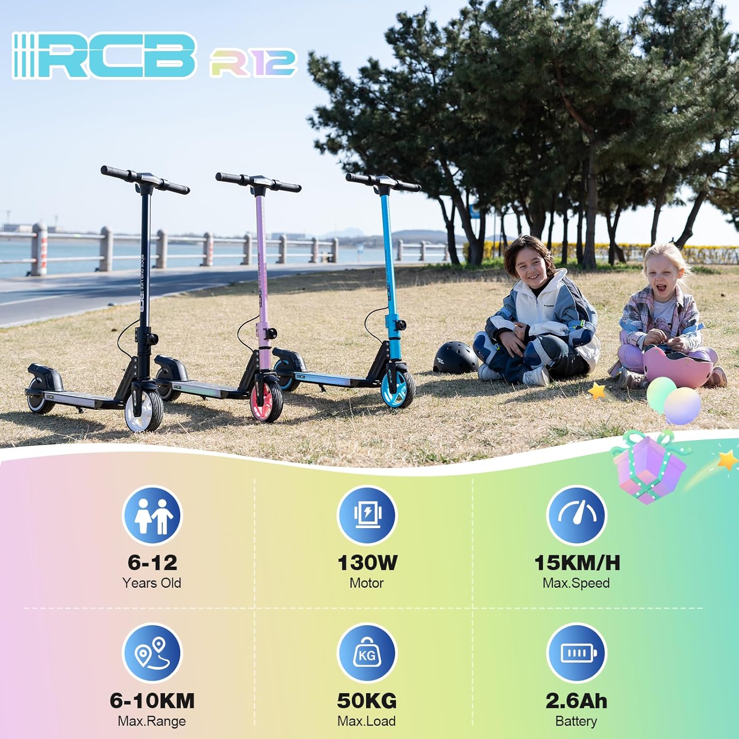 RCB R12 Electric Scooter for Children 130W