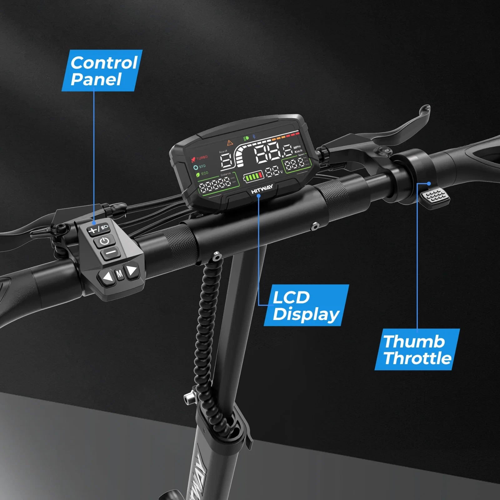 Hitway H9 Seated Electric Scooter 500W 48V