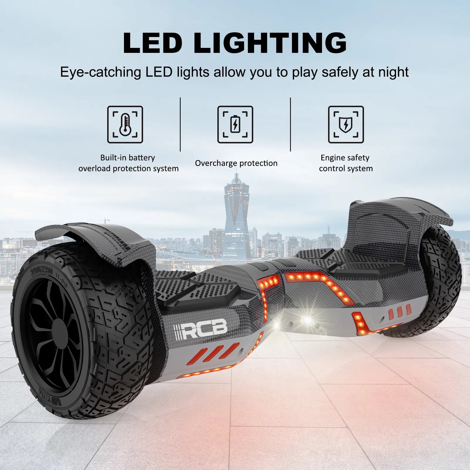 RCB RH3 Self Balance Electric Hoverboards 8.5 Inches