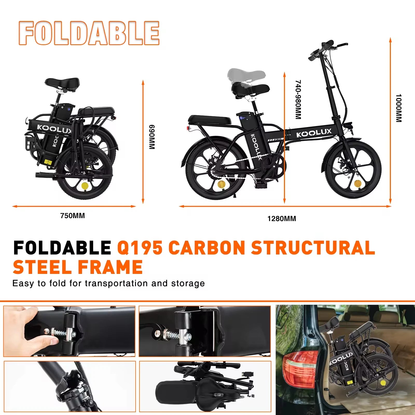 KOOLUX BK5S Folding E-bike 350W