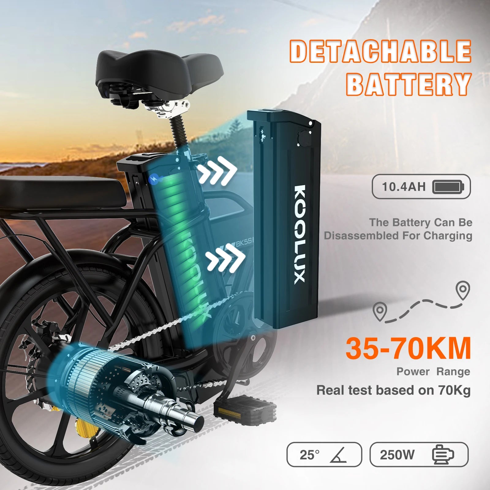 KOOLUX BK5S Folding E-bike 350W
