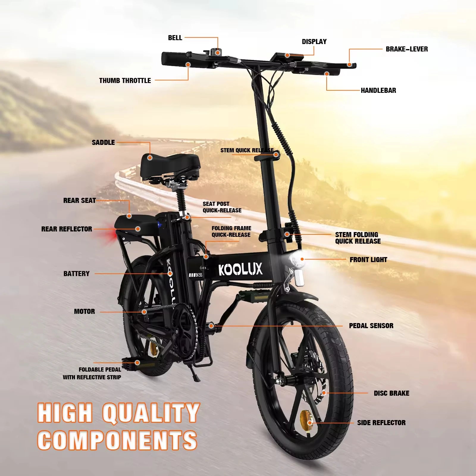 KOOLUX BK5S Folding E-bike 350W