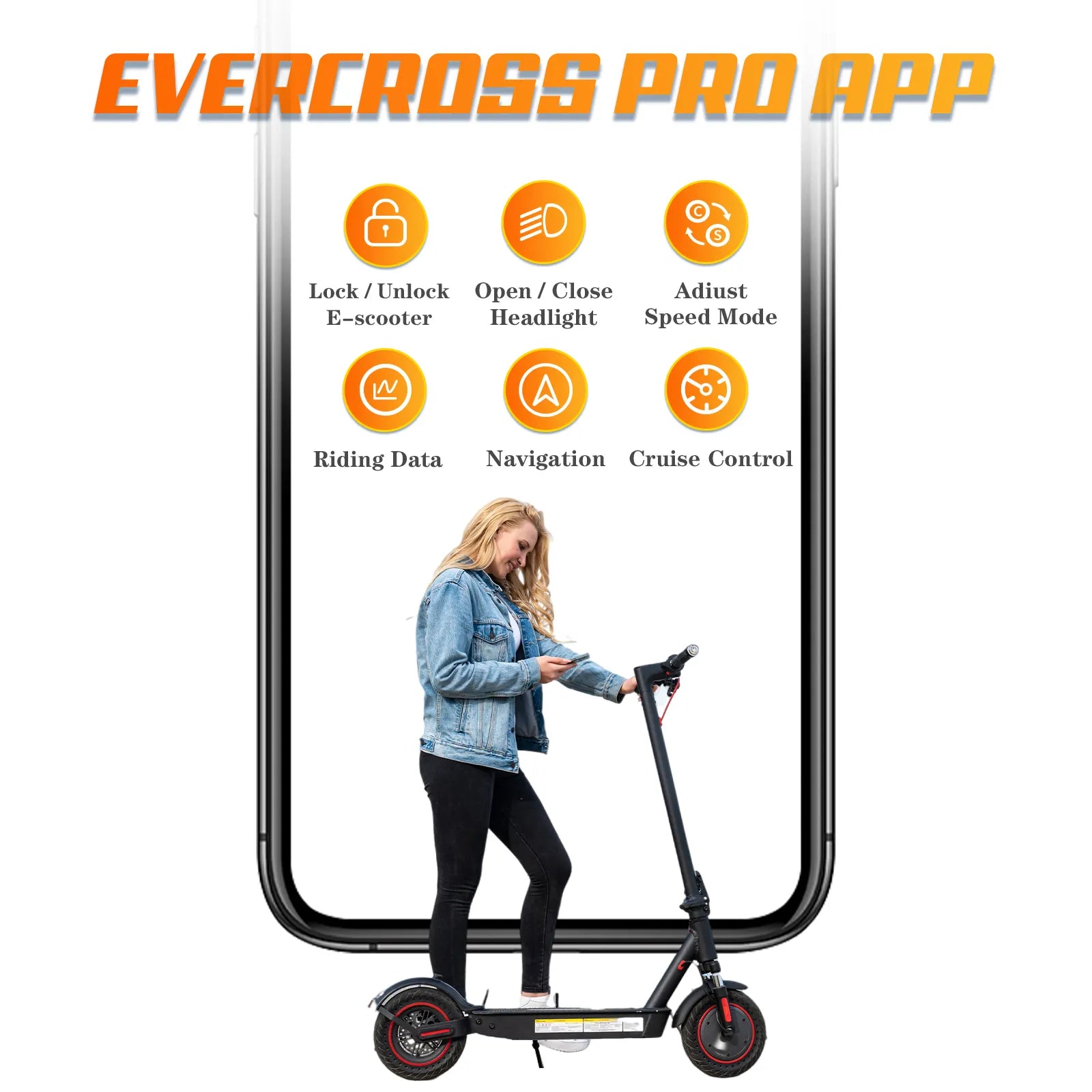EVERCROSS EV10K Pro E-scooter 500 W