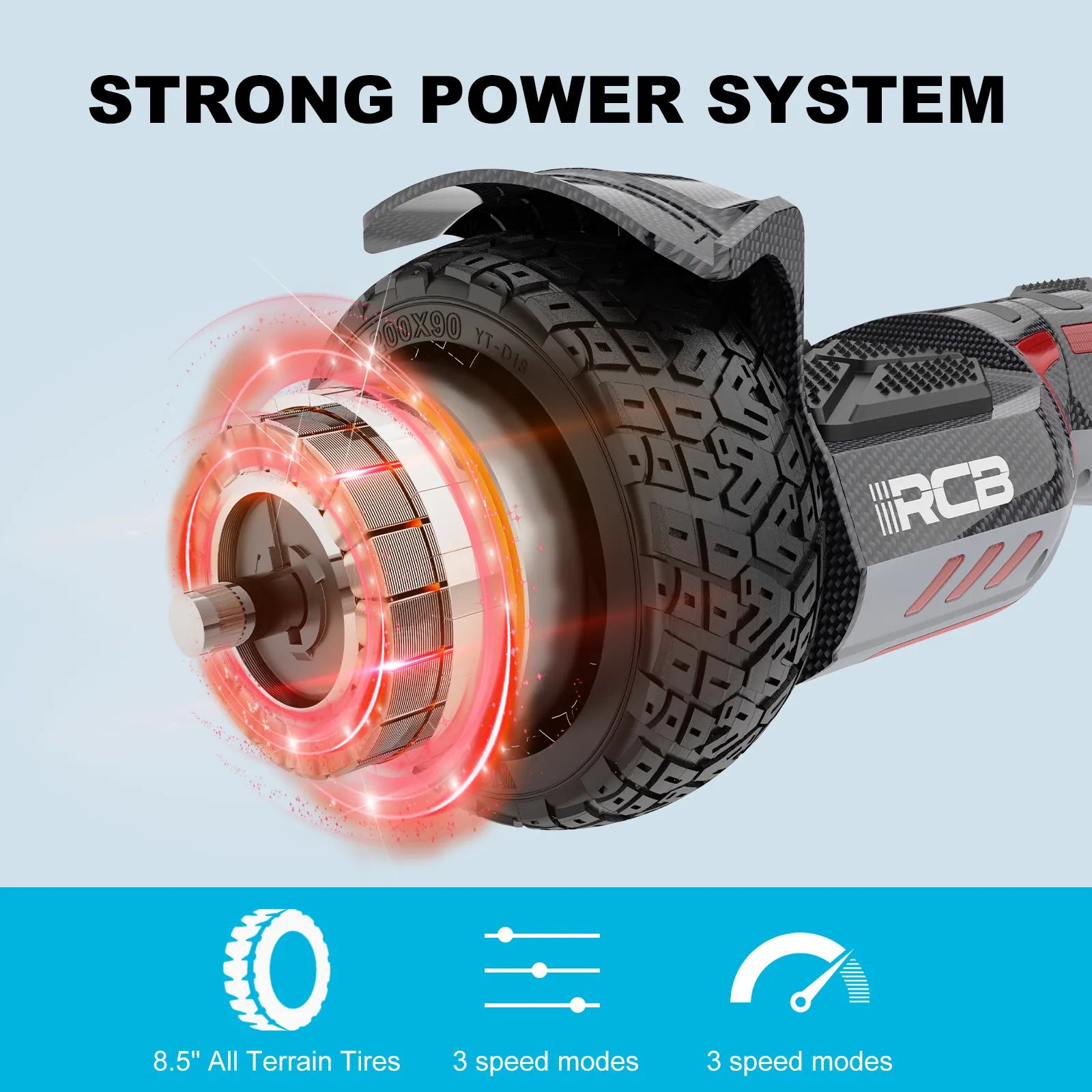 RCB RH3 Self Balance Electric Hoverboards 8.5 Inches