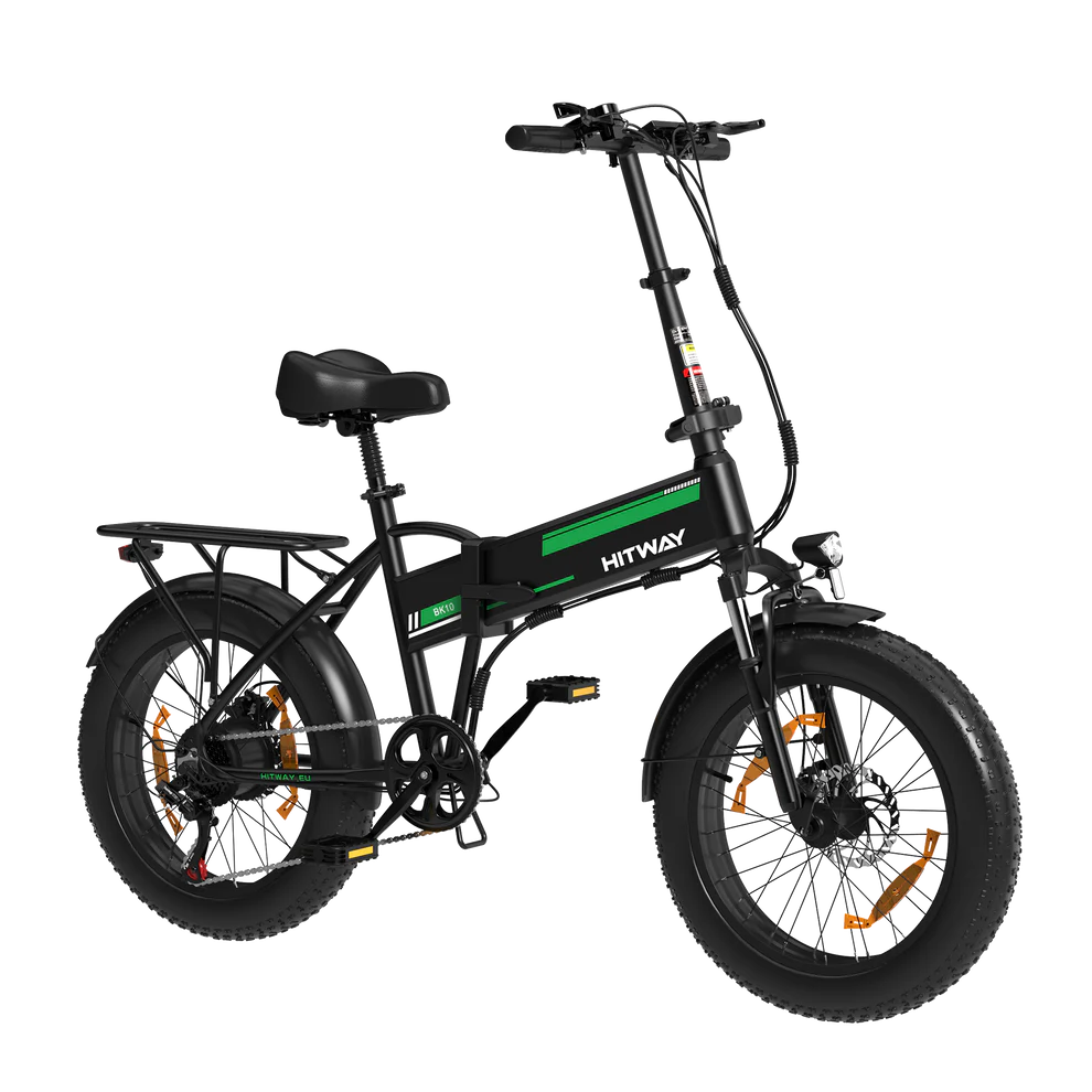 Hitway BK10 Folding Electric Bike, 90 Km Range