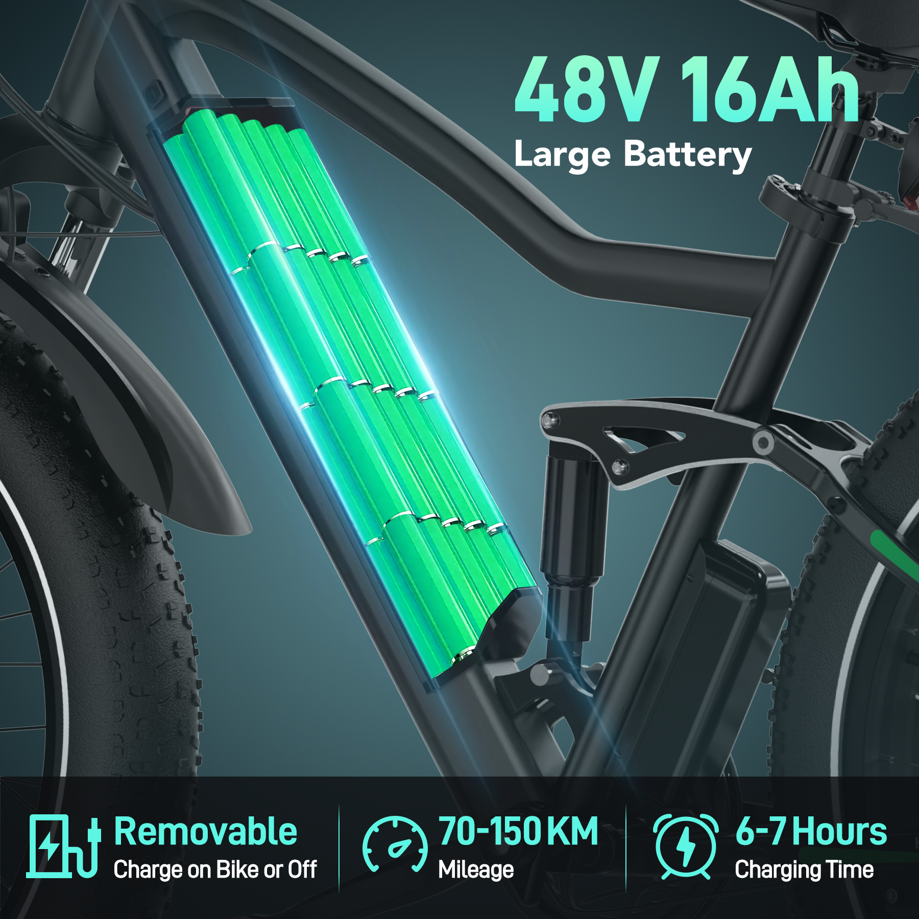 HITWAY BK9S ELECTRIC FAT TYRE MOUNTAIN BIKE