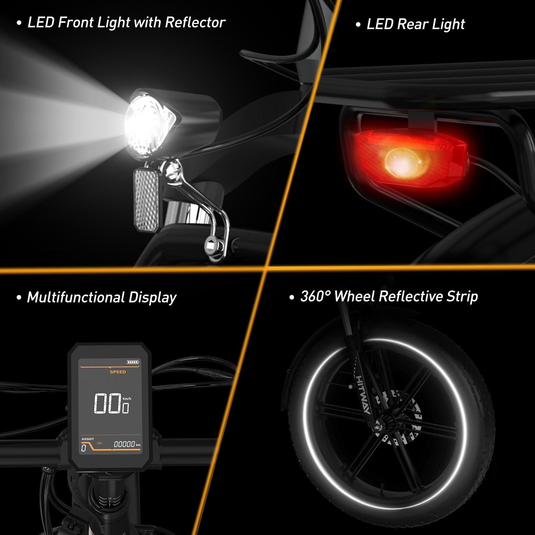 Hitway BK36 Folding Electric Bike 500W