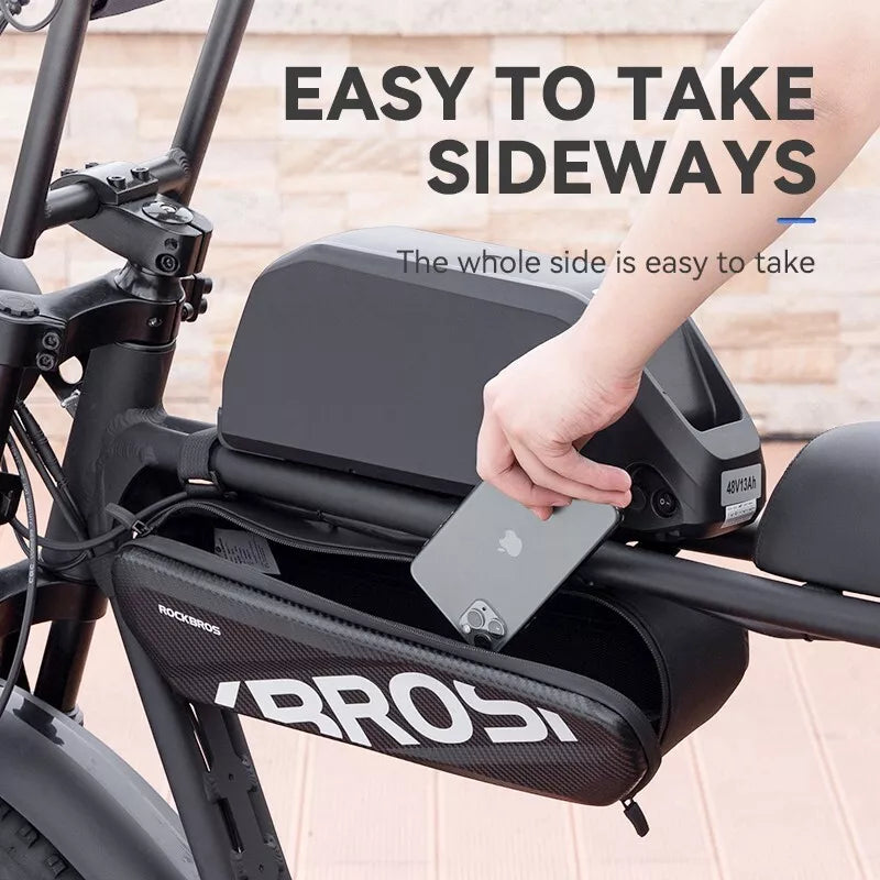 Sacoche de vélo électrique Rockbros pour tube supérieur, sacoche de rangement grande capacité 4,5 L