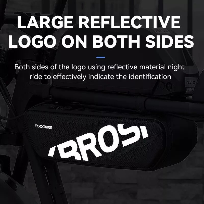 Sacoche de vélo électrique Rockbros pour tube supérieur, sacoche de rangement grande capacité 4,5 L
